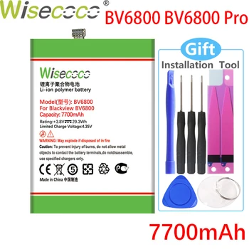 Wisecoco 7700mAh BV6800 Batteri Til Blackview BV6800 Pro IP68 Vandtæt MT6750T På Lager Seneste Produktion af Høj Kvalitet Batteri