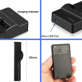 DMW-BCF10E Batteri USB-Oplader til PANASONIC lumix Kamera DMC-FS25 DMC-FS30 DMC-FS42 DMC-FS62 DMC-FT1 DMC-FT2 DMC-FT3 DMC-FX48