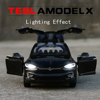 Nye 1:32 Tesla MODEL X Legering Bil Model Diecasts & legetøjsbiler Toy Cars Gratis Fragt Kid Legetøj Til Børn, Gaver Boy Toy
