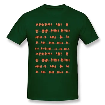 Studerende Tshirt Mænd Helt Nyt Design, Toppe & T-Shirts O-Hals Bomuld T-Shirts Part Korte Ærmer Fugle Print T-Shirt Drop Shipping