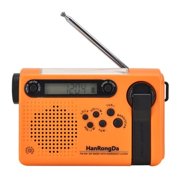 Bærbare HRD-900 Sol opladning Fuld Band Radio til Udendørs Camping Vandring FM AM Lommelygte Power Bank Multifunktionelle Radiogram