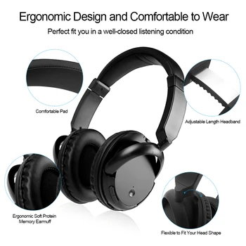 Trådløse Bluetooth-Hovedtelefoner Over-ear Headset-3,5 mm Kabel Hovedtelefon AUX I håndfrie Opkald til iPhone, Samsung Bærbar PC