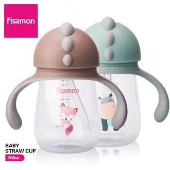 Fissman 260 ml bpa-frie Baby Fodring, Vand, Halm Flaske med Håndtag Barn BPA Fri Kids Uddannelse Flaske