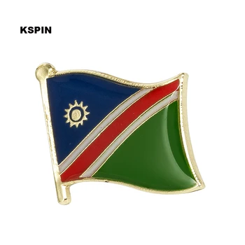Namibia Flag Chapas Metalicas Decorativas Vinatage Brocher til Mænd/Kvinder 10stk AA-0135