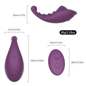 Vibrerende Trusser Butterfly erotisk legetøj Kvindelige Masturbator G Spot Klitoris Stimulator Fjernbetjening Vibratorer til Kvinder
