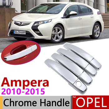 For Chevrolet VOLT Opel Ampera 2010~Chrome Udvendige dørhåndtag Dække Trim Sæt 2011 2012 2013 Bil Tilbehør Klistermærker