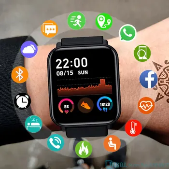 Fuld Touch Smart Ur Kvinder Mænd Smartwatch Electronics Smart Ur Til Android, IOS Fitness Tracker Sport Bluetooth Smart-ur