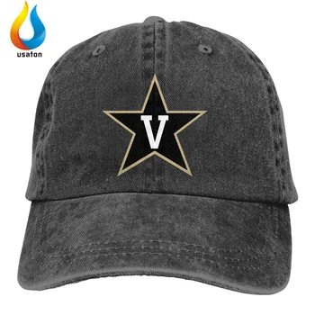 Denim Baseball Cap Mænd Kvinder Vanderbilt Snapback Hat Sommer Sports Universitet Hip Hop Cap Gorras