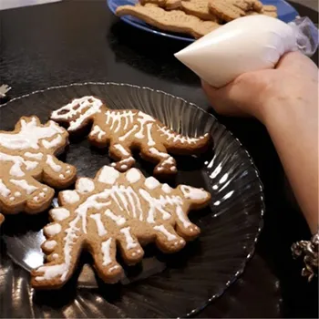 Delidge 3pcs/set Dinosaur-Formet Cookie Cutter Skimmel 3D-Kiks Fondant Dessert Bagning Mould Fondant Kage Udsmykning Værktøjer