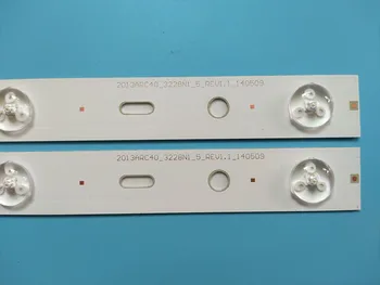 8stk x 40 - tommer LED Retroilumination Strip for TV 40VLE6520BL SAMSUNG 2013ARC40 eller 3228N1 40-LB-M520 40VLE4421BF 5-LEDs 428 mølle