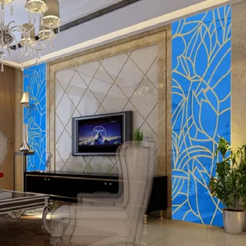 Aftagelig træ-dimensionelle Blomst acryl DIY spejl wall sticker 3D-Stue hotel KTV bar biograf dekoration Wall Sticker