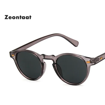 Zeontaat Mode Brand Designer Cat Eye Mænd Solbriller Runde Solbriller Grå Ramme Vintage Mandlige Briller, Beskyttelsesbriller 12