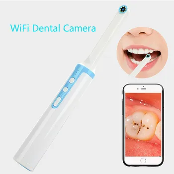 2020 Wireless WiFi Mundtlig HD Mini Kamera Intraorale Endoskop Med LED-Lys-Kontrol Real-time Video Dental Diagnostisk Værktøj