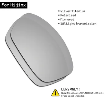 SmartVLT Polariserede Solbriller Udskiftning Linser for Oakley Hijinx - Silver Titanium