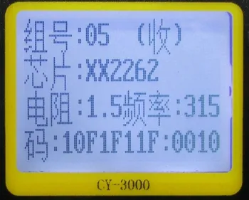 Den kinesiske Trådløs Fjernbetjening Dekoder Analyzer CY3000 Indbygget Lithium Batteri Dual-frekvens Standby