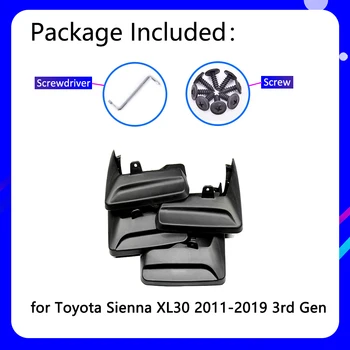 Skærmen for Toyota Sienna XL30 2011~2019 2012 2013 2016 2017 Bil Tilbehør Mudflap Fender Auto Reservedele