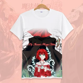 Casual T-Shirt Mænd Anime De Gamle Magus Bruden O-Hals Kvinder Maho Tsukai ingen Yome Cosplay T-shirts, Korte Ærmer Toppe, t-Shirts