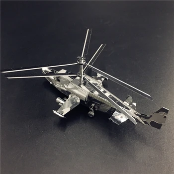 HK NANYUAN 3D Metal Puslespil Model Kit KA50 Militær Helikopter Model DIY 3D Laser Cut Model Puslespil Legetøj til Drenge Voksen