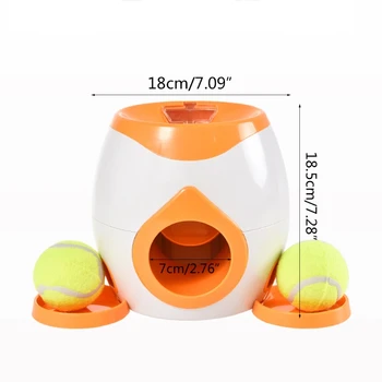 2021 Nye Interaktive Pet-Ball Launcher Toy Tennis Mad Belønning Maskine Langsom Bowler-Arkføderen