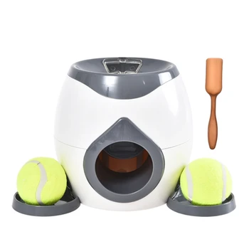 2021 Nye Interaktive Pet-Ball Launcher Toy Tennis Mad Belønning Maskine Langsom Bowler-Arkføderen