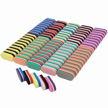 50stk Mix Farve neglefil Svamp Dobbelt-side Slibning af Negle Buffer Limas Unas Mini Søm Filer, der er Indstillet Skønhed Manicure Art-Værktøjer