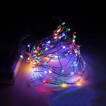 10M LED String Lys Sølv Wire Fe varm hvid Krans Hjem Bryllup julefrokost Dekoration, der Drives af Solenergi Panel