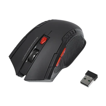 2.4 GHz Trådløs 6D Gaming Mouse Optical Ergonomisk Mus Professionel Transportabel Mini-USB-Gamer Mus Til PC-Bærbar Computer