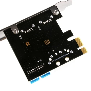 2 Porte til PCI Express-USB 3.0 Front Panel Kontrol med Kort Adapter 4-Pin & 20-Pin 12263