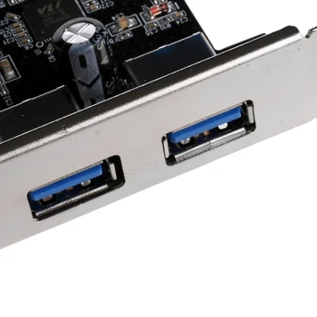 2 Porte til PCI Express-USB 3.0 Front Panel Kontrol med Kort Adapter 4-Pin & 20-Pin