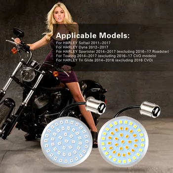 2 stk LED Lys Motorcykel blinklys Udendørs Personlige Bil Dele Dekoration til Harley Softail 2011-2017 Indikator