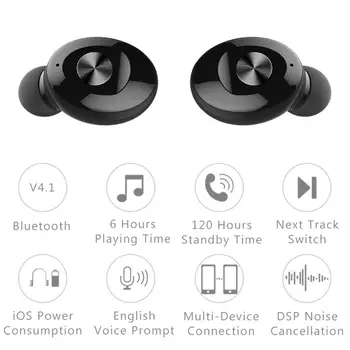 Bluetooth-5.0 Hovedtelefoner Trådløse HIFI-Lyd Sport USB Charge Øretelefoner Stereo Headset Hovedtelefon