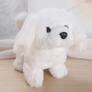 Realistisk Teddy Simulering Dog Smart Kaldet Walking Elektriske Plys Legetøj Teddy Robot Hund Barn Toy Hvalp Plys For Julegave