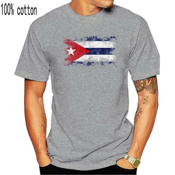 CUBA NØDLIDENDE FLAG HERRE T-SHIRT TOP CUBANSKE SHIRT FODBOLD JERSEY GAVE