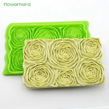 3D Rose Silikone Formen Pæon Kage Udsmykning Værktøjer Pjusket Blomst Fondant Kage Forme Chokolade Sukker, Pasta Håndværk Diy Bagning Værktøj