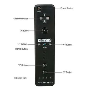 Til Nintend Wii Motion Plus Wireless GamePad Remote Controller Med Nunchuck Kontrol Joysticket For Wii Spil-Tilbehør