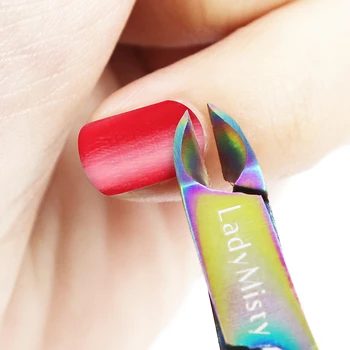 Ladymisty Negle-Neglebånd Cutter Rainbow Døde Hud Scissor Trimmer Remover Clipper Nipper Tang Manicure Søm Kunst Grooming Værktøj