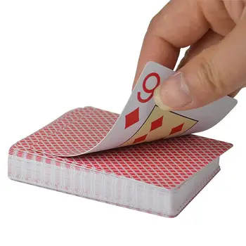 Plast PVC spillekort store antal spil Texas Hold ' em poker kort Vandtæt og kedelig polsk Familie poker Bord spil 1deck