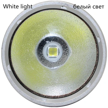LED Cree XHP70 Gul/Hvid Lys 4000 Lumens Dykning Lommelygte 26650 Fakkel Undersøiske 100M Xhp70.2 Spearfishing Led Dykning Lampe