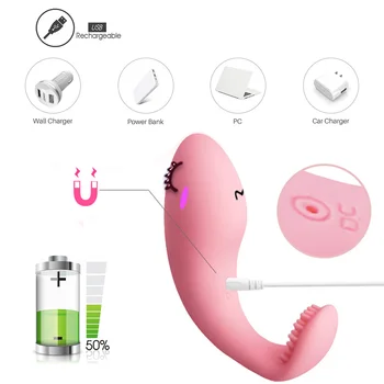 G Spot Vibrator,Vandtæt med 10 Kraftfulde Vibration,Trådløst fjernbetjent Klitoris, Vagina Stimulator,Voksen Sex Legetøj til Kvinder