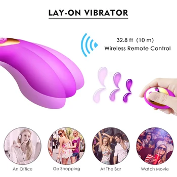 G Spot Vibrator,Vandtæt med 10 Kraftfulde Vibration,Trådløst fjernbetjent Klitoris, Vagina Stimulator,Voksen Sex Legetøj til Kvinder