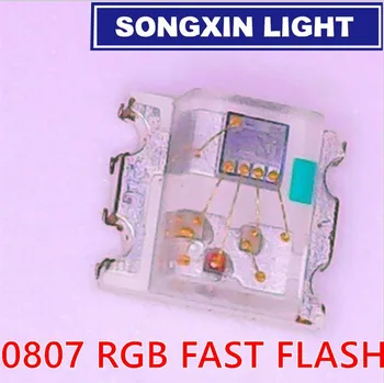 3000pcs Blinkende LED SMD Dioder 0805 RGB Diodo flash Alto Brilho Diod 0807 RGB Flash LED Farve Skiftende hurtig langsom flash