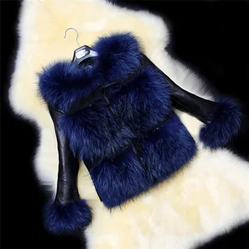 Søde store pige ned frakke solid faux fur PU overfrakke for 14-21yrs piger dame stil Vinter jakke, varm overtøj kostume