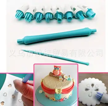 Kage Værktøjer værktøjs-dot cutter skimmel Udsmykning Cupcake Gumpaste fondant af skimmel DIY
