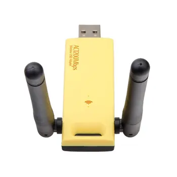 Wireless USB Adapter 1200mbps Dual Band 5 ghz 2.4 Ghz-Adapter 802.11 ac RTL8812AU Chipset Antenne Dongle, Mini-USB-netværkskort