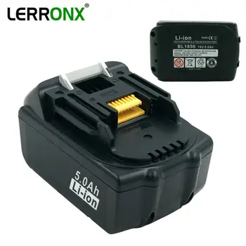 LERRONX Høj Kapacitet 5,0 Ah 18V BL1850 Lithium batteri til Makita Genopladeligt batteri BL1815 BL1830 BL1840 LXT400