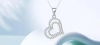 Flotte Platinum Ægte White Solid Guld Hjerte Diamond Skære Halskæde PT950 Kravebenet til Kvinder Girl Fint Bryllup Smykker
