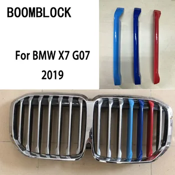 3pcs Bil-Stylling 3D For G07 BMW X7 2019 M Sport Front Gitter Trim Dekoration Strimler grill Dækning af Klistermærker
