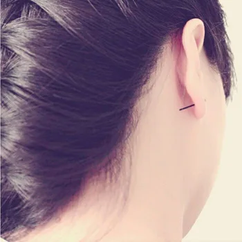 Mænd og kvinder mini enkel allergivenlige ear stick øre negle plastic ear stick gennemsigtig sterile desinficerende stick Øreringe