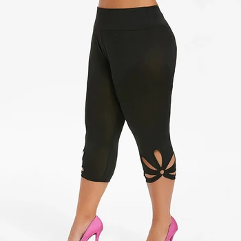 Kvinder, Kvindelige Yoga Sport Plus Size Tynde Bukser Yoga Sport Bukser, Leggings Hip Push Up Beskåret Bukser