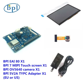 Banan PI BPI EAI 80 Bord +7 Tommer Touch Screen + OV5640 Kamera Modul+ Adapter Kit